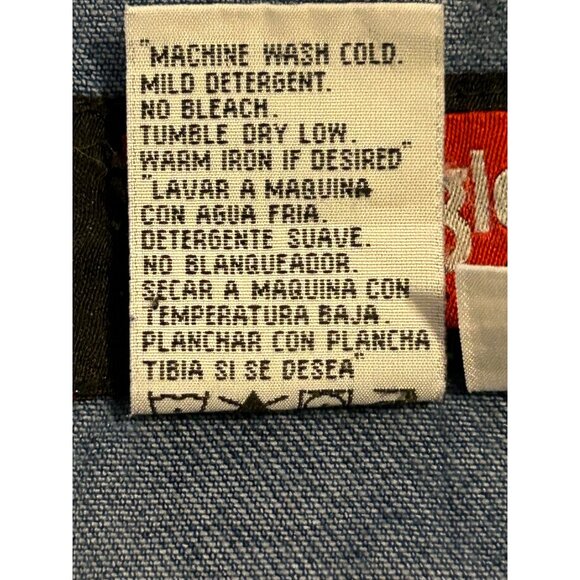 Wrangler Hero Denim Jean Jacket XL Blue Cotton Button Front Western Cowboy - Picture 7 of 9